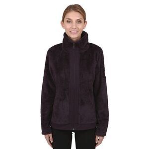 The North Face Women's Furry Fleece Full Zip Up Sweater Jacket - Purple Size S